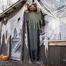 Light-Up Hanging Big Pumpkin Head Halloween Decoration 7 Ft.