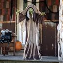 Light-Up Standing Hunchback Witch Halloween Decoration 43 1/4 x 57