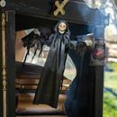 Animated Grim Reaper with Wings Hanging Halloween Decoration 3 Ft.
