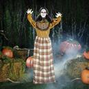 Standing Creepy Woman Plastic Pop-Up Halloween Decoration 5 Ft.