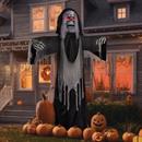 Standing Body Turning Grim Reaper Halloween Decoration 12 Ft.