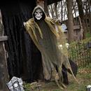 Animated Hanging Grim Reaper Plastic Halloween Decoration 35 1/4 x 6 Ft.