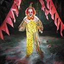 6 Ft. 2 3/4" Animated Standing Light-Up Multicolor Clown Halloween Decoration