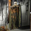 29 1/2" Hanging Pumpkin Man with Burlap Skeleton Head Halloween Decoration