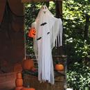 5 Ft. 10 3/4" Hanging Light-Up Ghost with Pumpkin Bag Halloween Decoration