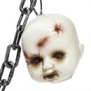 5 Ft. 2" Mutilated Doll Head Garland Halloween Decoration