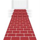 24x10 Ft. Red Brick Polyester Aisle Runner