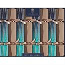 8" Tom Smith Blue & Gold Celebrate Luxury Christmas Party Crackers - 8 Pc.
