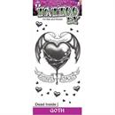 Tinsley Transfers Goth Dead Inside Temporary Tattoo