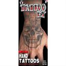 Tinsley Transfers Hand Tattoo Skull Temporary Tattoos