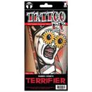 Tinsley Transfers Terrifier Art the Clown Peek A Boo Temporary Tattoo