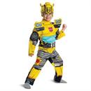 Toddlers Muscle Transformers Bumblebee Jumpsuit Costume
