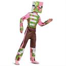 Kids Classic Minecraft Zombie Pigman Jumpsuit Costume