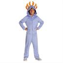 Kids Classic Minecraft Purple Axolotl Hooded Jumpsuit Costume