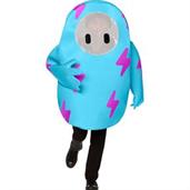 Kids Fall Guys Blue Polyester Tunic Coral Blue Costume