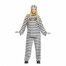 Womens Black & White Jailhouse Honey Costume