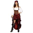 Womens Multicolor Pirate Queen Costume