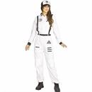 Womens Black & White Jumpsuit Astronaut Costume