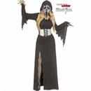 Adults Ghost Face Mirror Bling Hooded Gown Costume