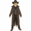 Kids Skeleton Ghoul Cowboy Costume