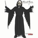 Kids Scream IV Ghost Face Black Polyester Robe with Mask Costume