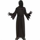 Kids Black Robe with Electroluminescent Mask Phantom Costume