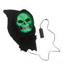 Adults Black Light Neon Skeleton Hooded Jumpsuit Costume