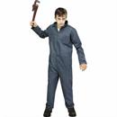 Kids Blue Coveralls Maniac Mechanic Costume