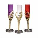 9-3/4" Bulk Skeleton Hand Fluted Plastic Glasses