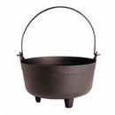 14" Black Plastic Cauldron Halloween Decoration