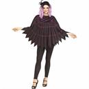Adults Spiderweb Polyester Poncho Costume