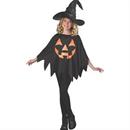 Jack O Lantern Child Poncho Costume
