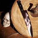 Chef Knife Ghost Face Graphic Blade