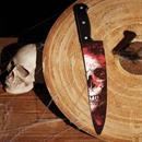 Chef Knife Skull Graphic Blade