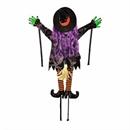 36\ Wrong Way Witch Tree Hugger Outdoor Halloween Decoration