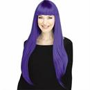 Adults Got You Babe Black Long Hair with Bangs Wig
