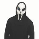 Adults Alien Spawn Grey Full Mask with Black Hood - One Size