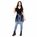 Adults Black Festival Cowgirl Belt Costume Accessory