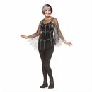 Adults Pearl Spider Web Mesh Poncho Costume