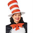 Adults Dr. Seuss The Cat in the Hat Bow Tie & Hat Costume Accessory Kit