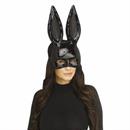 Adults Black Mirror Bling Bunny Half Mask