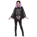 Adult Skeleton Poncho Costume Accessory