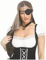 Adults Gold Rhinestone Bling Pirate Costume Accessory Kit