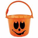 Light-Up Orange Jack-O'-Lantern Trick-or-Treat Safety Bucket