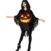 Poncho Jack-O-Lantern Instant Costume