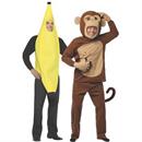 Banana And Monkey Couple Costume