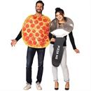 Pepperoni Pizza & Pizza Cutter Adult Couples Costume