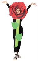 Red Rose Flower Adult Costume