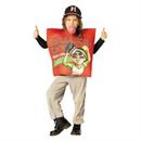 Kids Big League Chew Slammin' Strawberry Gum Pouch Tunic Costume