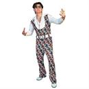 Adults Swaggertown Black & White Cubes Pattern Pantsuit Costume